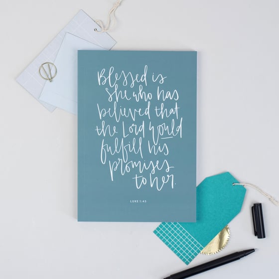 Image of Blessed is She A5 Devotional Notebook