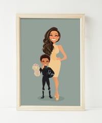 Image 1 of Mum and kids custom portrait