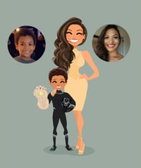 Image 2 of Mum and kids custom portrait