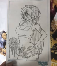 Image of Zombie Tramp 59 Motor City Exclusive Original Art