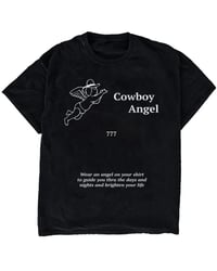 COWBOY ANGEL TEE (BLACK)