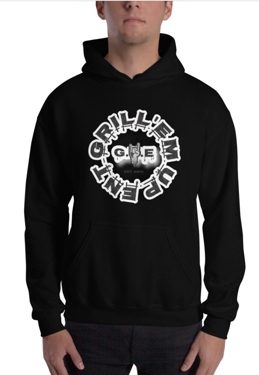 Image of G.U.E Fan Hoodie Black