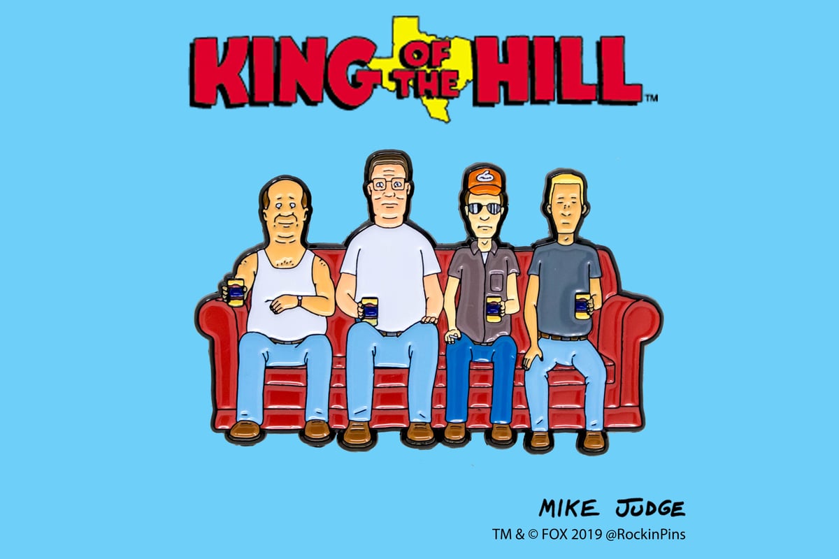 King Of The Hill Alley Couch Enamel Pin Rockin Pins