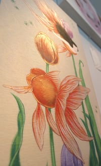 Image 3 of Goldfish and Tulips