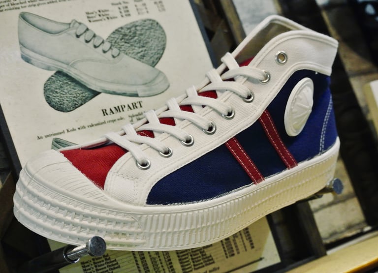 Vegancraft mid top sneaker shoes made in Slovakia tricolour Image 5