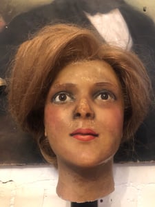Image of Antique wax mannequin head 