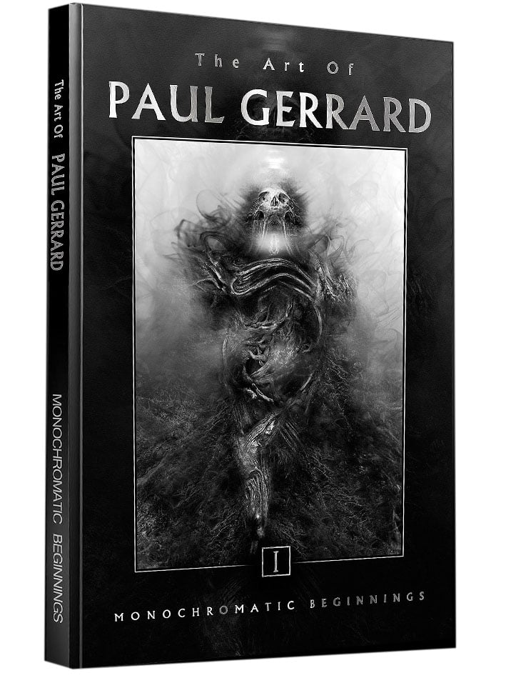 Image of ART OF GERRARD Vol 1 : MONOCHROMATIC BEGINNINGS / HARDCOVER SIGNED