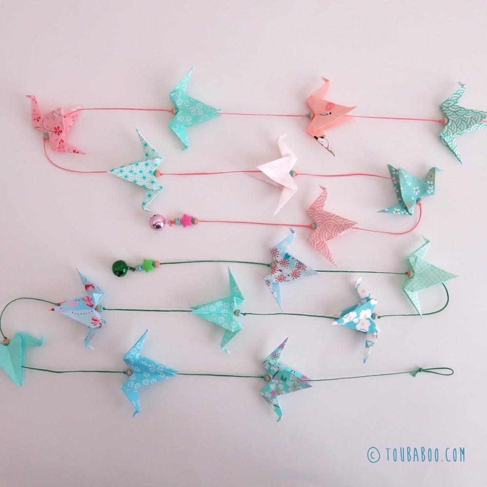 Image of Guirlande grues origami