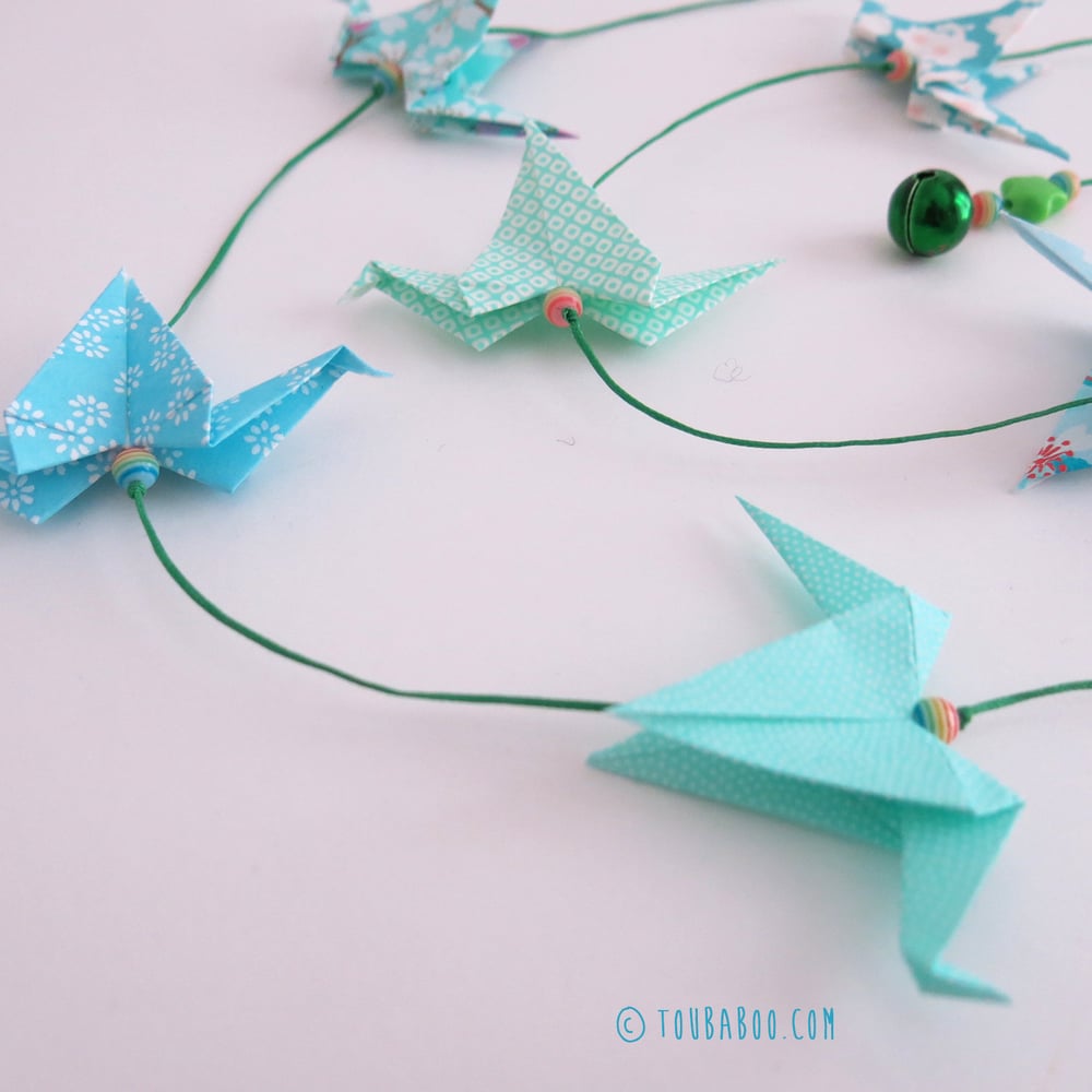 Image of Guirlande grues origami