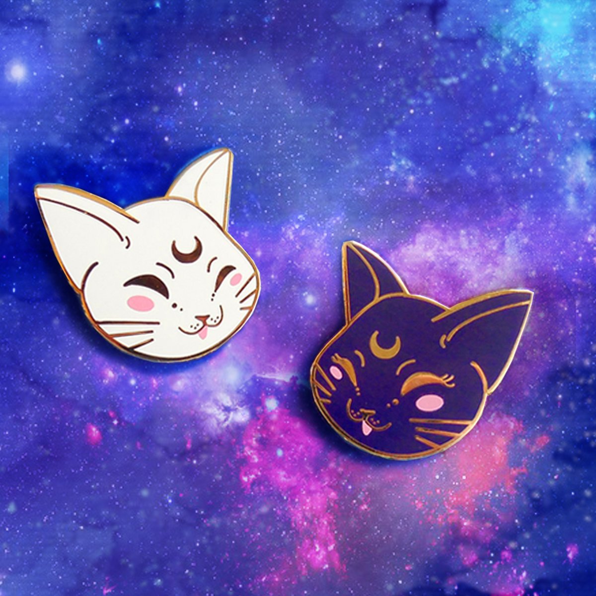 Image of Artemis & Luna Enamel Pin Set
