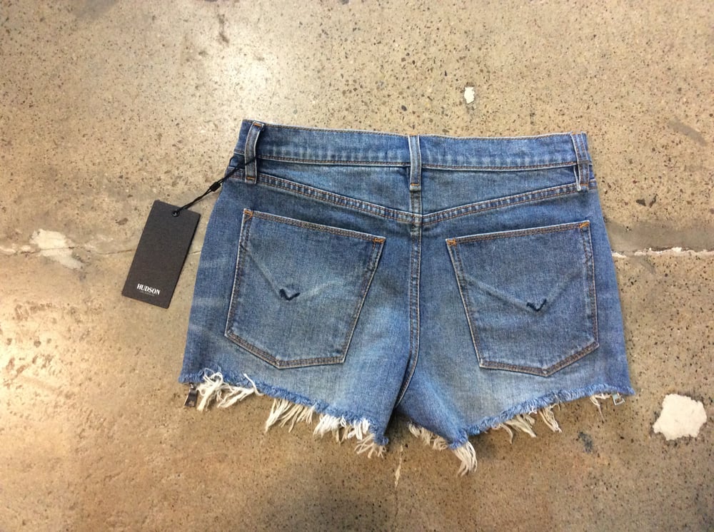 Image of Hudson Cutoff Blue Jean Shorts