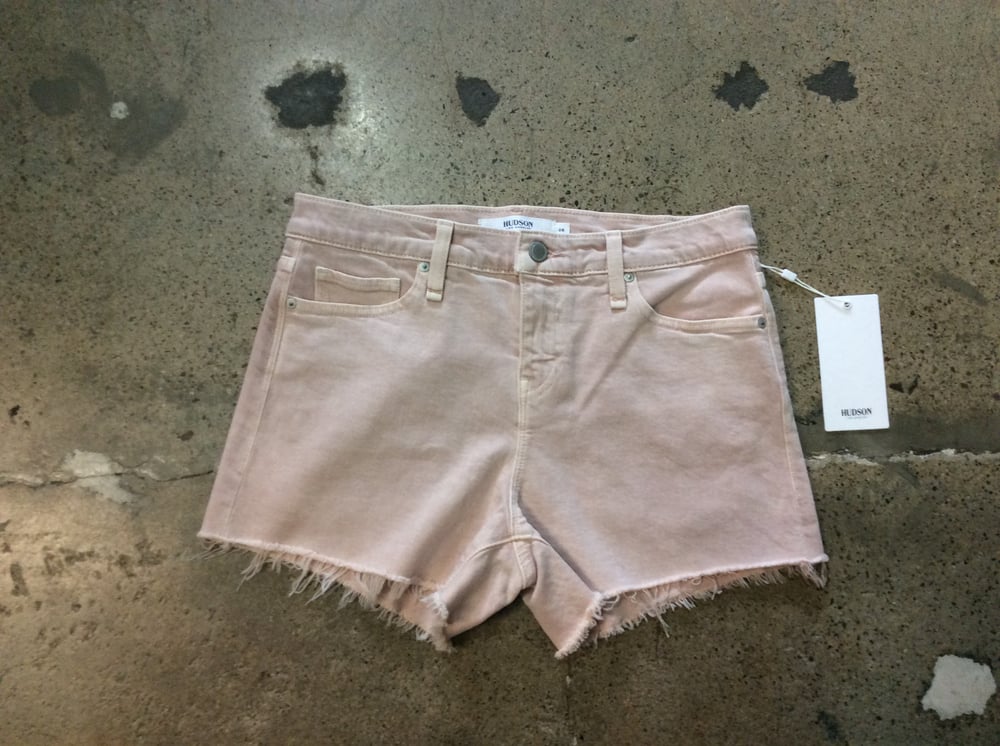 Image of Hudson Pink Denim Shorts