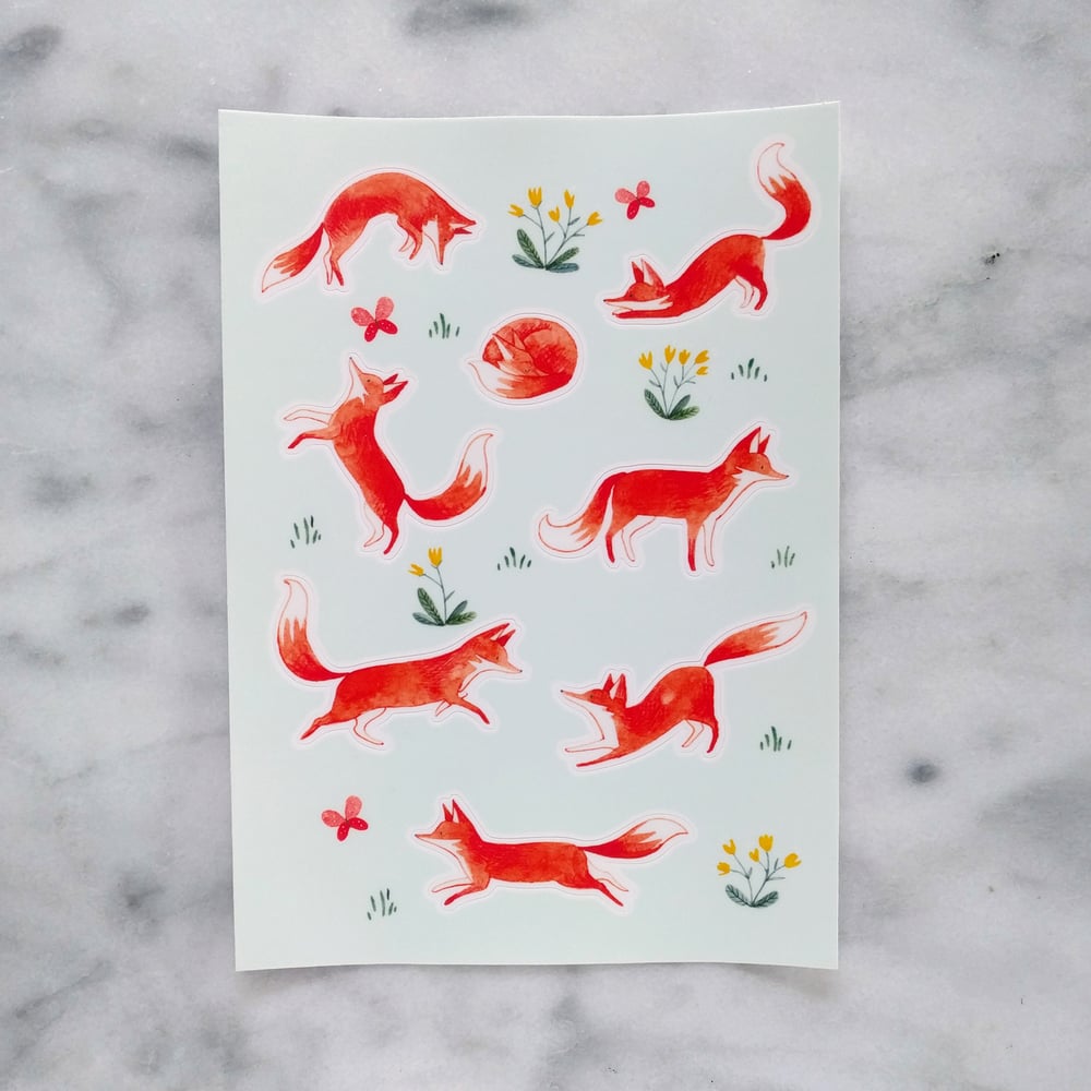 Image of Fox Sticker Sheet