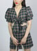 Image of Emily Set in Green & Grey Tartan