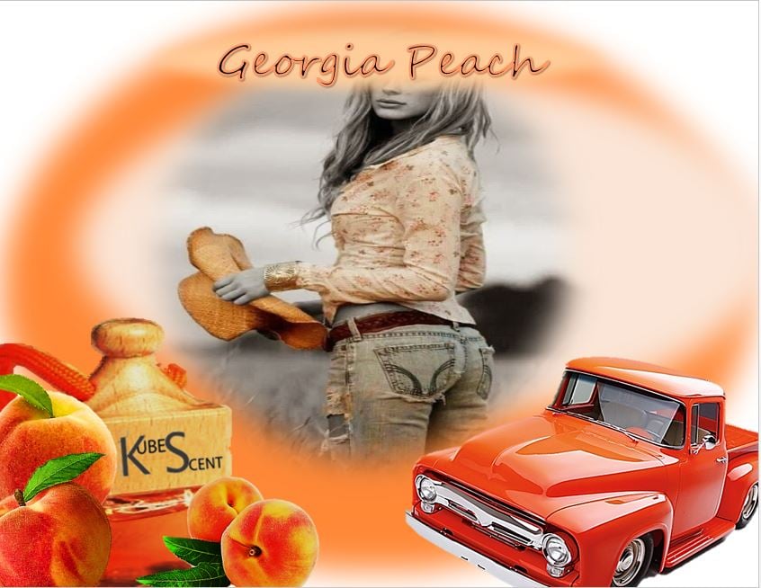 Image of Georgia Peach Car Air Freshener