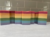 Image 2 of LOVE IS LOVE : GOAT MILK RAINBOW SOAP