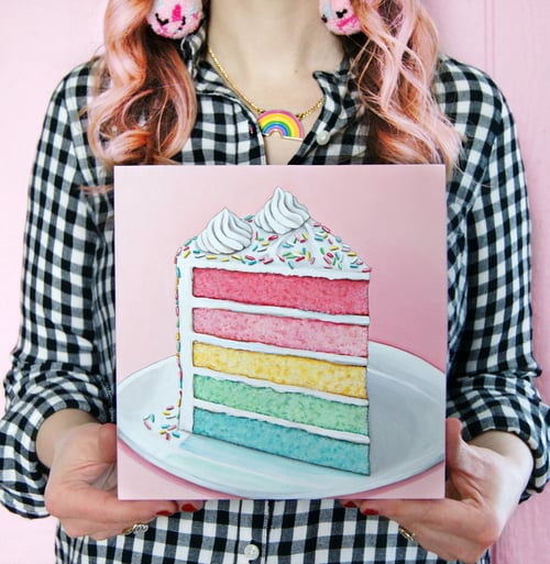 Image of Rainbow Cake plaque 