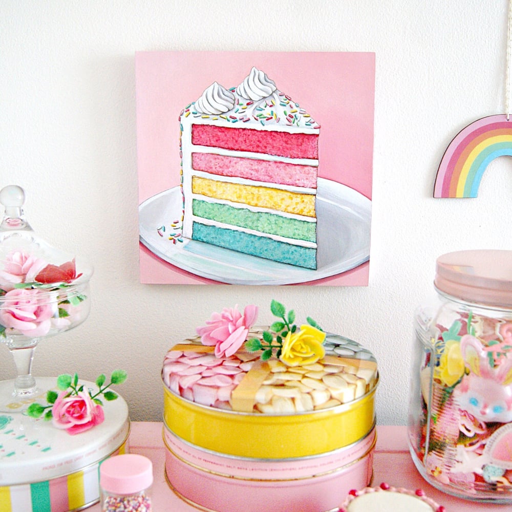 Image of Rainbow Cake plaque 