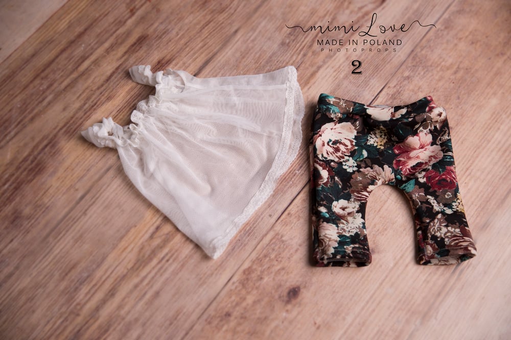 Image of flowers shorts two models