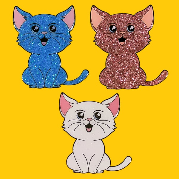 Image of Sparkle Cat- Charity Fundraiser pin