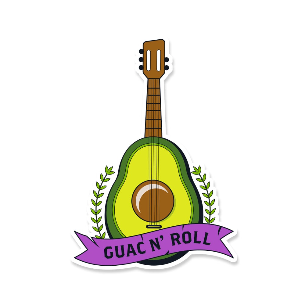 Image of Guac N' Roll Sticker