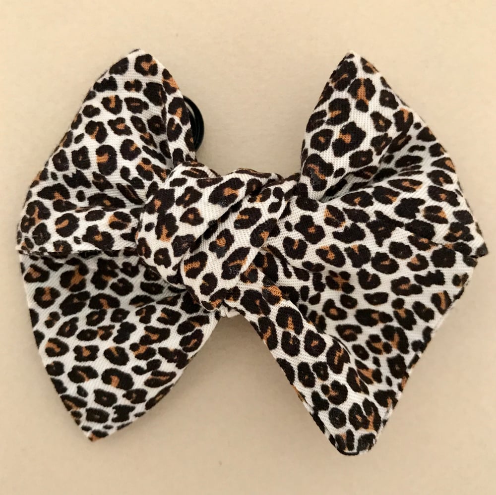 Image of Barrette Coton léopard