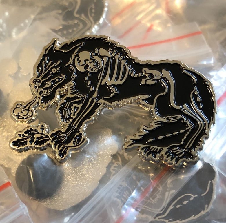 Image of werewolf tears enamel pin