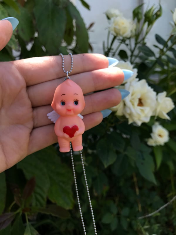 Image of Kewpie Angel ball and chain necklace