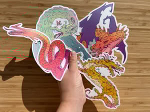 Spring Dragon Large Sticker