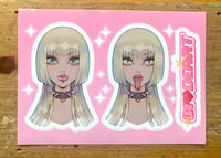 Image 2 of Two-Face Girl Sticker Sheet! 