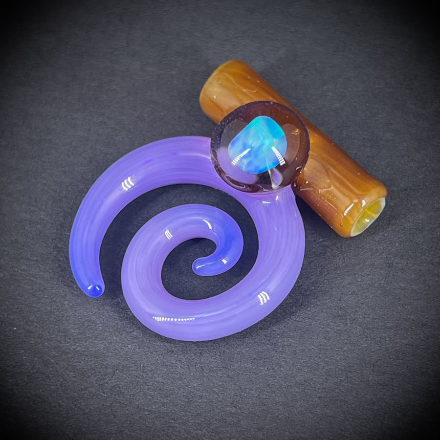 Image of Purple Opal Spiral Pendant