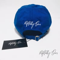Image 3 of Grand Concourse Bronx Distressed Dad Hat Blue 