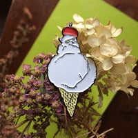 Image 2 of Touch of Class: "Two Scoops" Enamel Pin