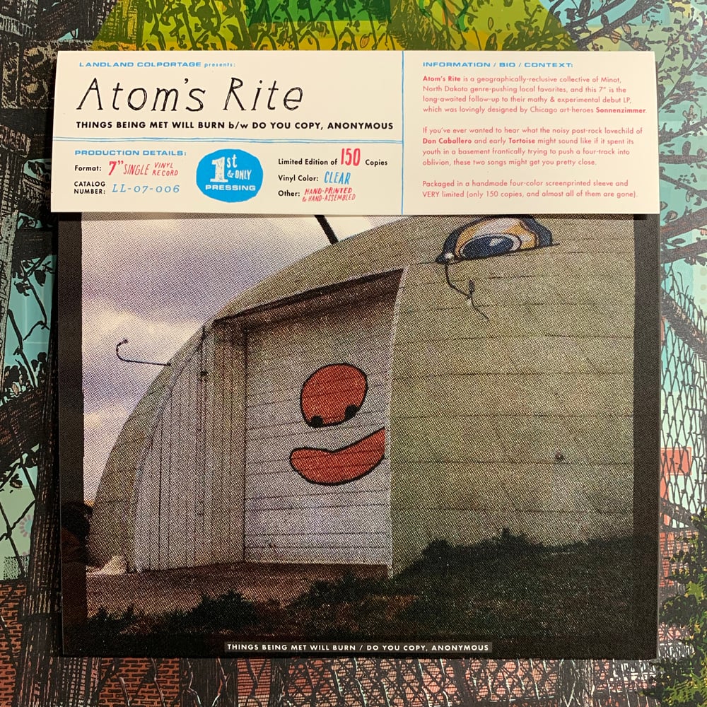 Atom's Rite "Things Being Met... b/w Do You Copy, Anonymous" 7" EP • Ltd. Edition Vinyl Record