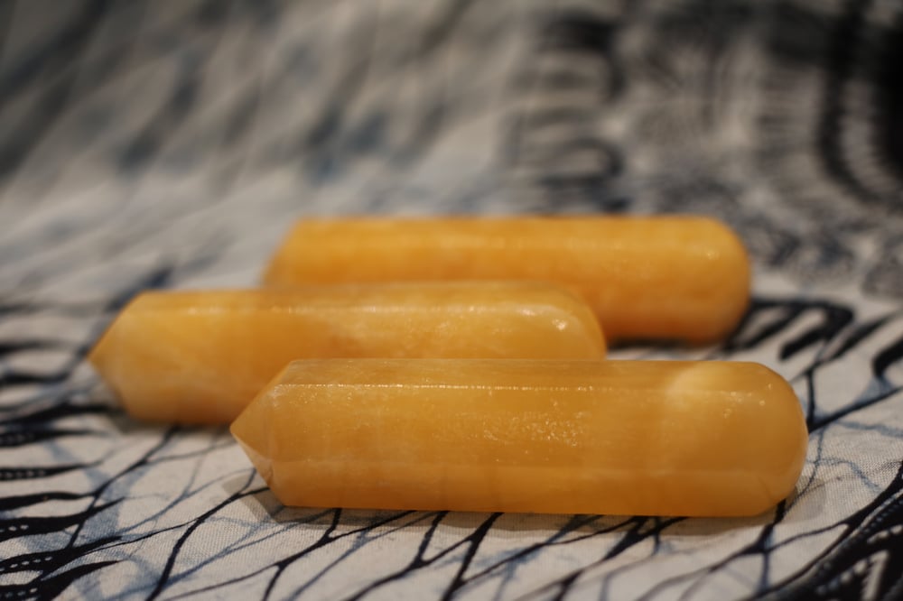Orange Calcite Massage Wand