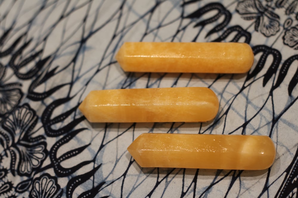 Orange Calcite Massage Wand