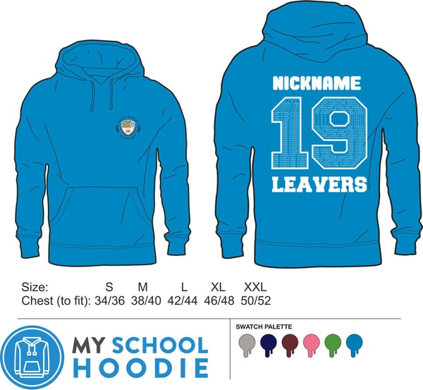 Image of Leavers Hoodie Including Personalised Nickname