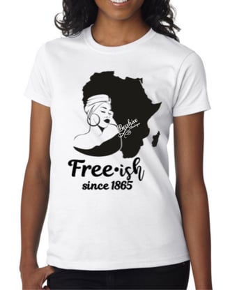 Image of Africa Hair Queen Free-ish T-shirt 