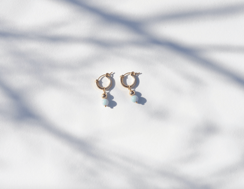 Image of Boucles Lupita agate bleue