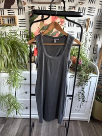 Image 1 of H & M gray ribbed mini dress 