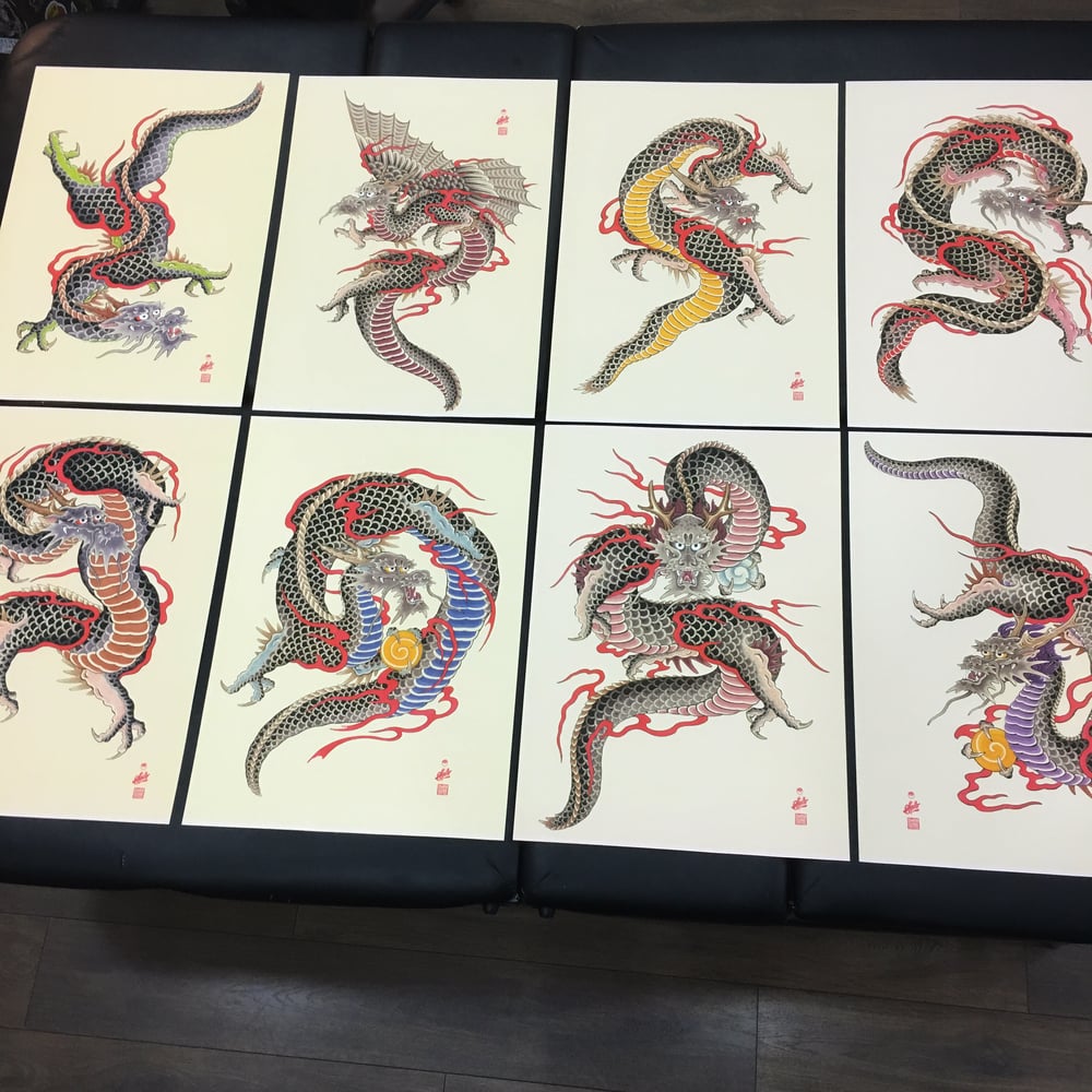 Image of dragons set