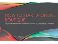 How To Start A Online Boutique 