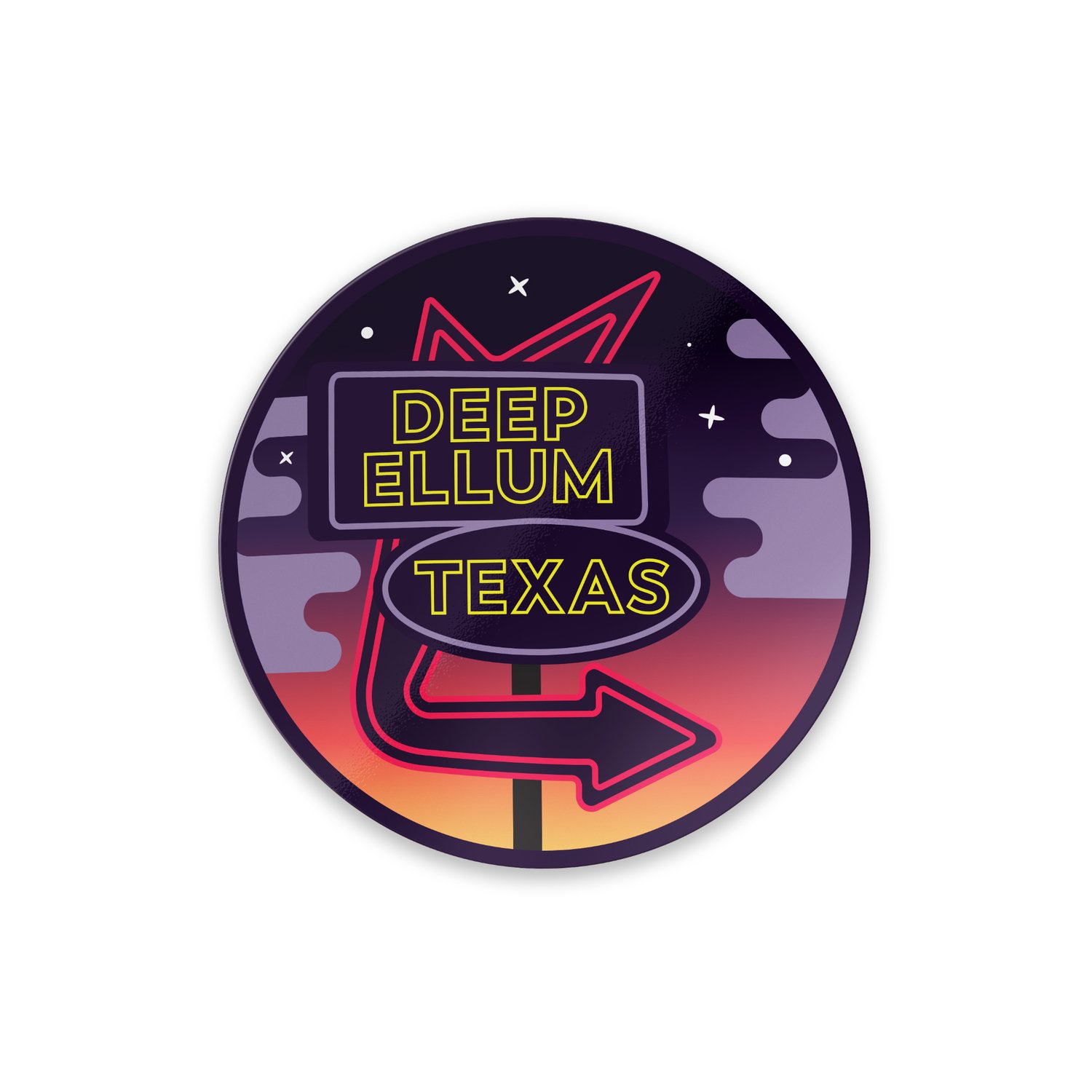 Image of Deep Ellum Sunset sticker