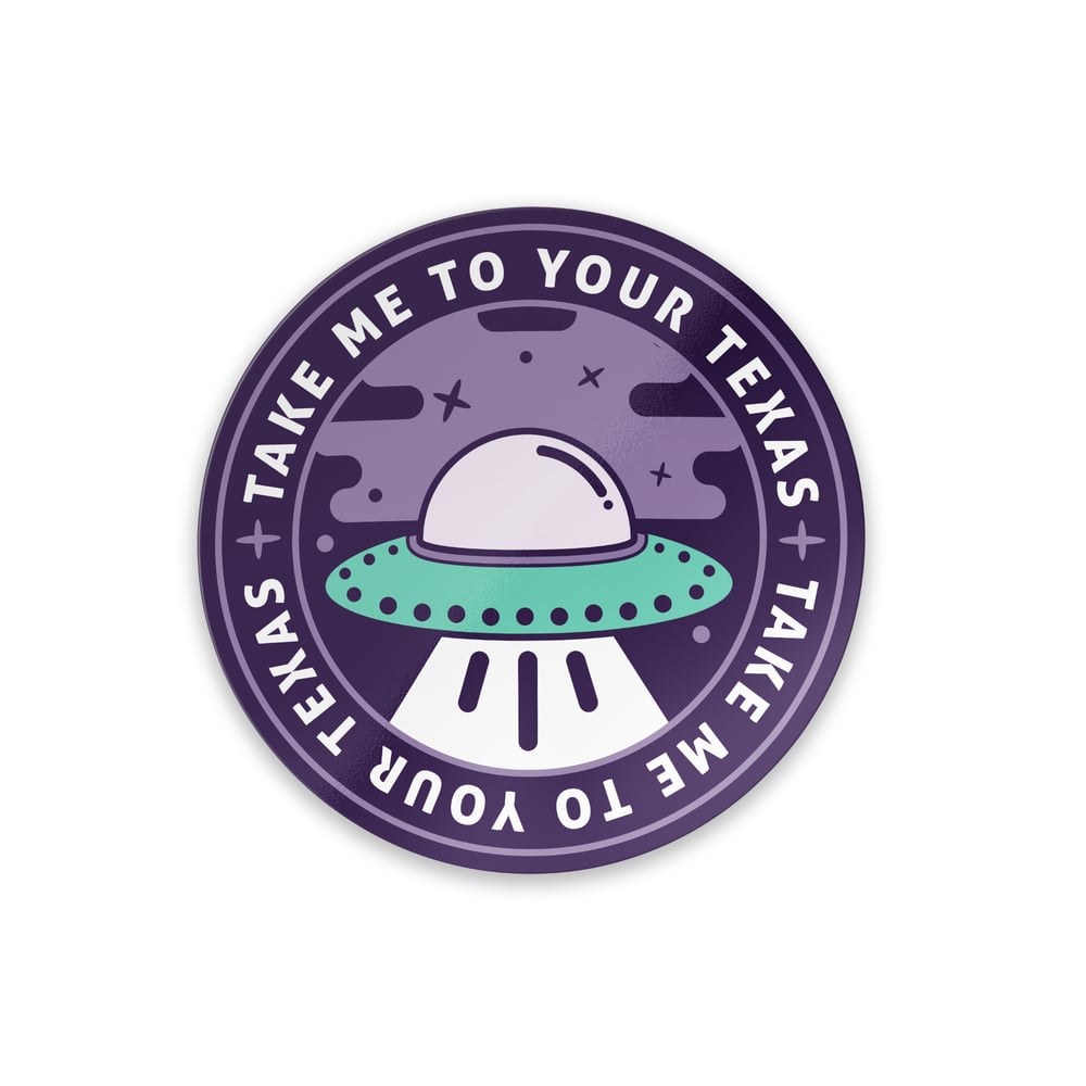 Image of Texas UFO sticker