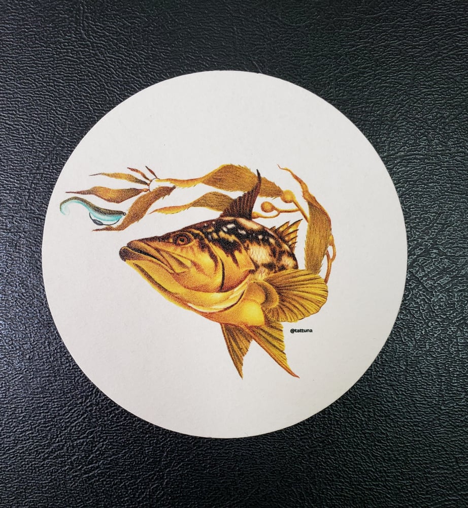 Image of Weedless Calico drink coaster