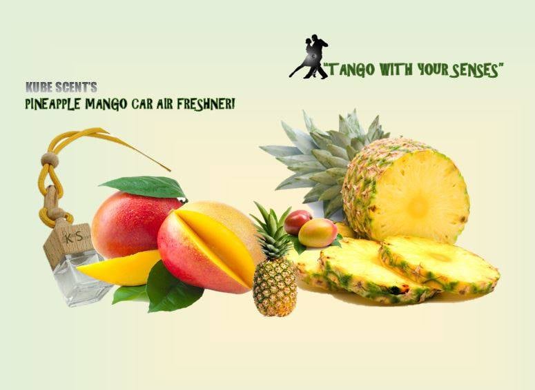 Pineapple Mango Car Air Freshener KubeScent