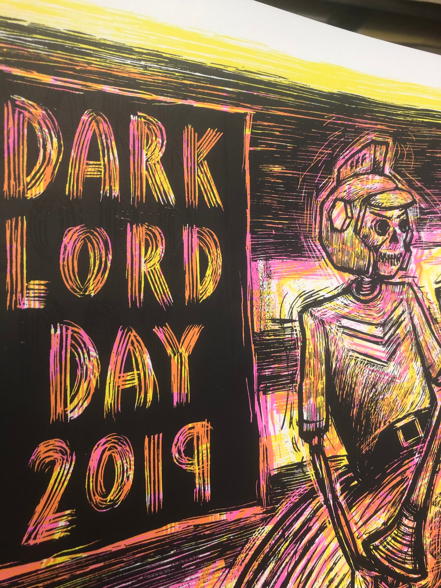 2019 Dark Lord Day poster Ground Up Press Artwork by Dan Grzeca