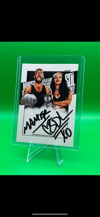 MANCER SDL DUAL SIGNED TRADING CARD 