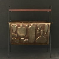 Image 2 of Magazine Holder with Bottle Designs, Europe Mid-20th Century