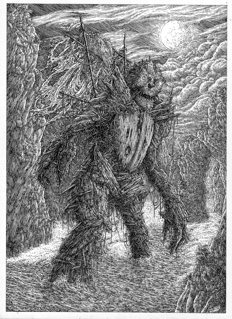 Image of SOLD - "Beast Wreck" Original artwork